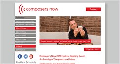 Desktop Screenshot of composersnow.org